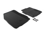 FIESTA RUBBER CONTOURED FLOOR MATS FRONT WITH CLIPS, BLACK, 2--8 - 2011