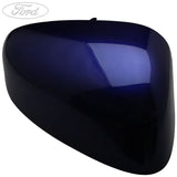 TRANSIT COURIER O/S DOOR MIRROR COVER DEEP IMPACT BLUE MET