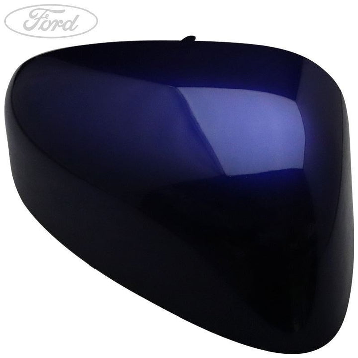 TRANSIT COURIER O/S DOOR MIRROR COVER DEEP IMPACT BLUE MET