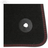 KUGA MK2 FRONT & REAR CARPET FLOOR MATS W/ RED PIPING