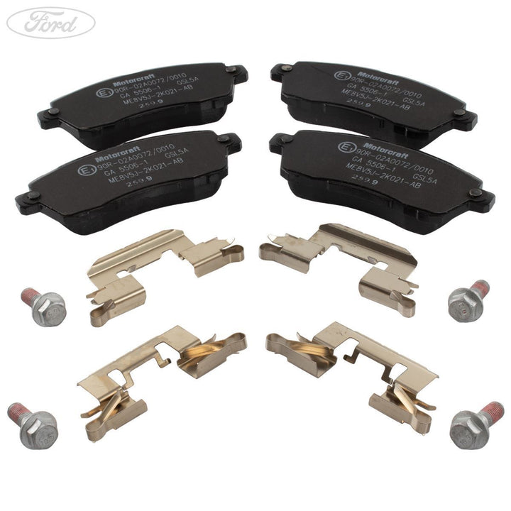 FIESTA MK7 MK8 MOTORCRAFT FRONT BRAKE PADS SET 2008-2016