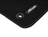 FIESTA VELOUR FLOOR MATS FRONT, BLACK 07/2008-02/2011