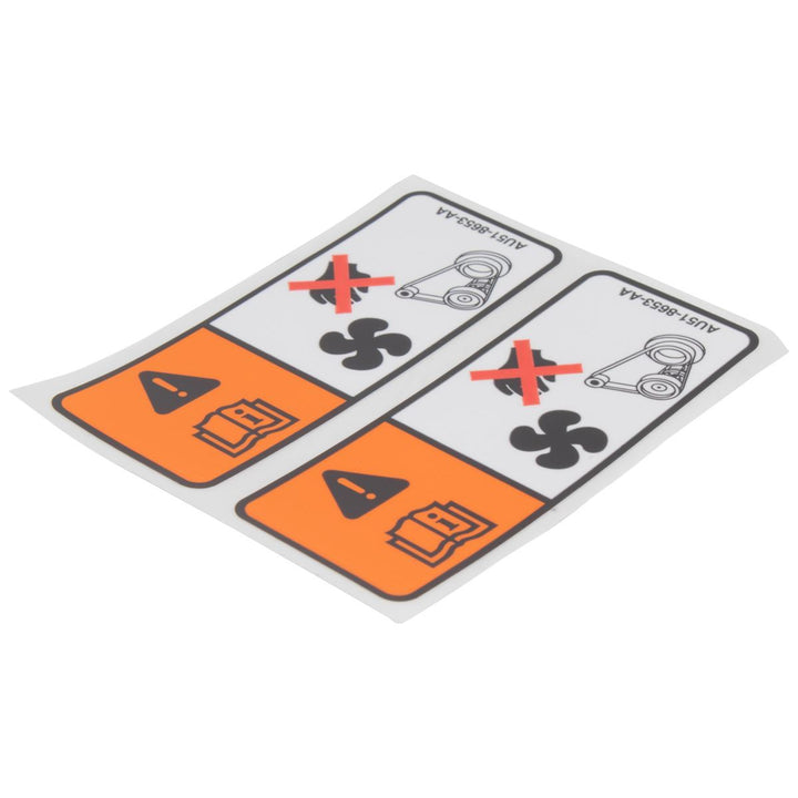 RADIATOR FAN WARNING DECAL
