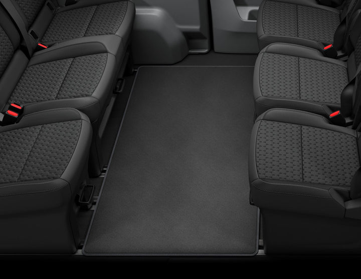 TOURNEO CUSTOM REAR CARPET FLOOR MAT CONTOURED BLACK BETWEEN 2ND & 3RD ROW SEATS CONFERENCE SEATING 2023-ONWARDS