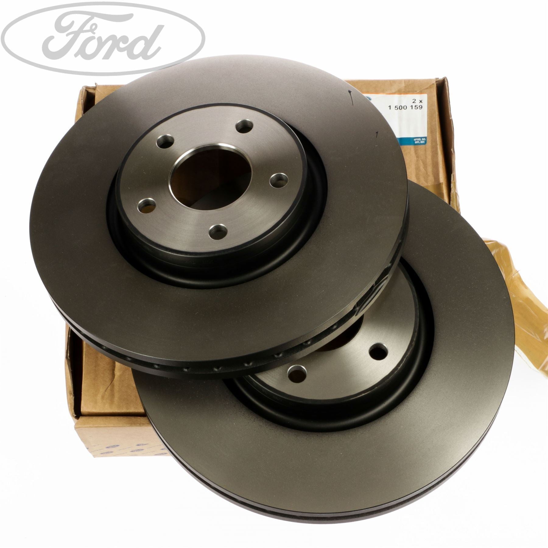 E-Approved Front Vented Brake Discs (300mm) For Ford S-MAX 1.8/2.0/2.2 TDCi (2006-2014) - Pair (No Pads)
