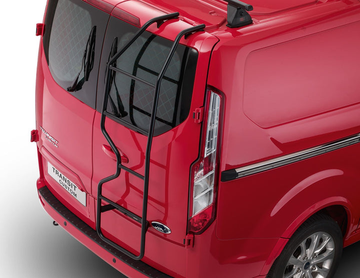 REAR LADDER 04/2012, VEHICLES WITH HIGH ROOF AND HINGED REAR DOORS WITH MAX. OPENING ANGLE OF 180 DEGREES.