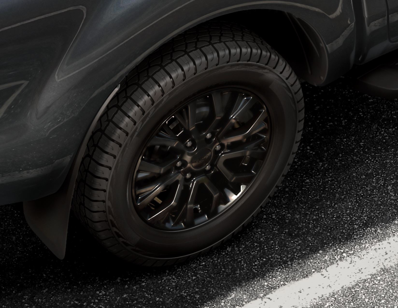 OEM Ford 18x8 Gloss Black Alloy Wheel Rim For Ranger 2020-2022 - 6 Lug, 10282