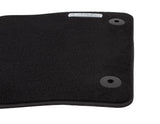 FOCUS VELOUR FRONT FLOOR MATS BLACK WITH LOGO 2011-2018