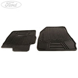 ECOSPORT FRONT RUBBER CONTOURED CAR FLOOR MATS BLACK 2014