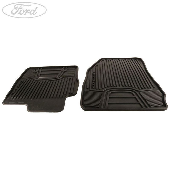 ECOSPORT FRONT RUBBER CONTOURED CAR FLOOR MATS BLACK 2014