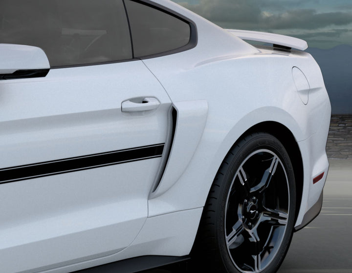 MUSTANG 03/2018-03/2023 BODY SIDE SCOOP KIT MATTE BLACK