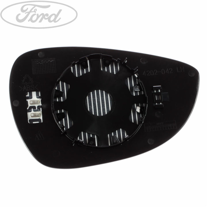 FIESTA N/S LEFT WING MIRROR GLASS