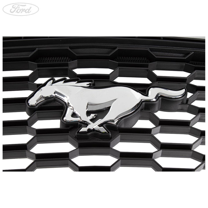 MUSTANG RADIATOR GRILLE CARBON BLACK INC EMBLEM 03/2015-