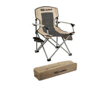 ARB* CAMPING CHAIR WITH CARRY BAG,BLACK AND BEIGE