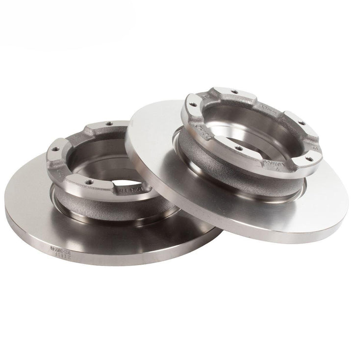 Transit Custom Transit Fwd Rear Solid Brake Discs X2 288MM With Abs Ring & Single Rear Wheels 2015-2023