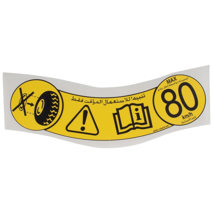 TIRE PRESSURE INSTRUCTION DECAL