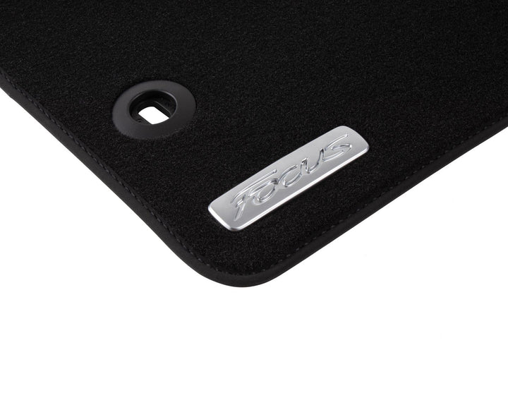 FOCUS 07/2004-12/2010 VELOUR FLOOR MATS FRONT,BLACK