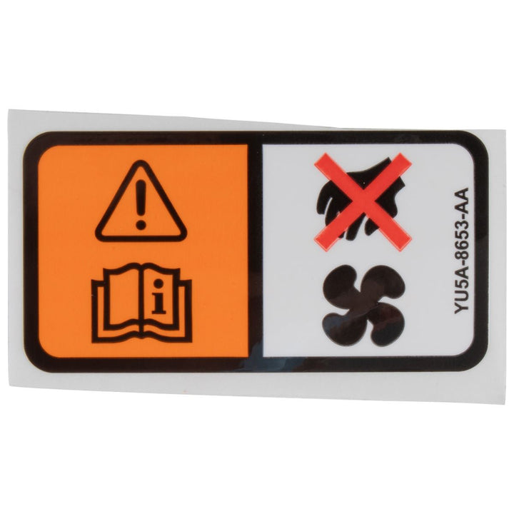 RADIATOR FAN WARNING DECAL