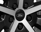 CENTRE CAP BLACK WITH OVAL LOGO SINGLE 50MM FRONT REAR 15