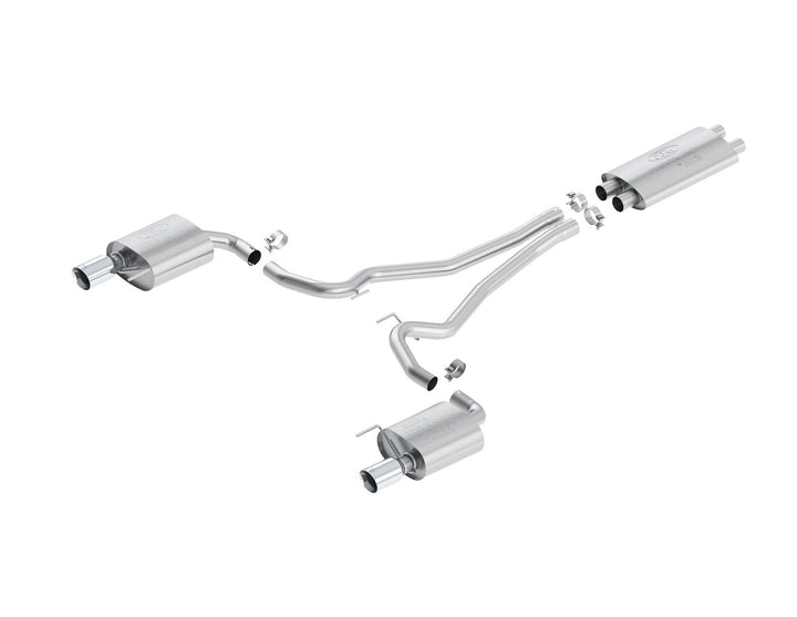 Ford Performance Mustang 5.0 4V DOHC Sports Exhaust System Stainless Steel Twin Chromed Tail Pipe 2015-2018
