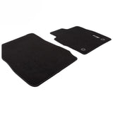 FIESTA FRONT BLACK VELOUR FLOOR MATS WITH LOGO 2012-2019