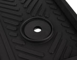 KUGA RUBBER FLOOR MATS FRONT AND REAR, BLACK WITH KUGA LOGO, 2012 - 2019