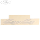 RANGER REAR N/S 4X4 NAME PLATE DECAL WHITE EQ 2004-2007