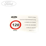 TRANSIT TRANSIT SPEED LIMITER DECAL
