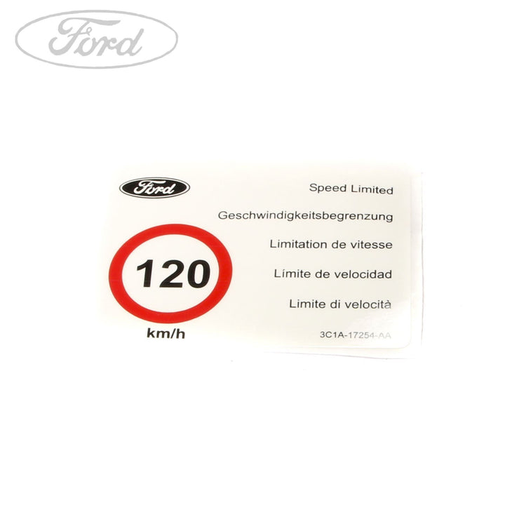 TRANSIT TRANSIT SPEED LIMITER DECAL