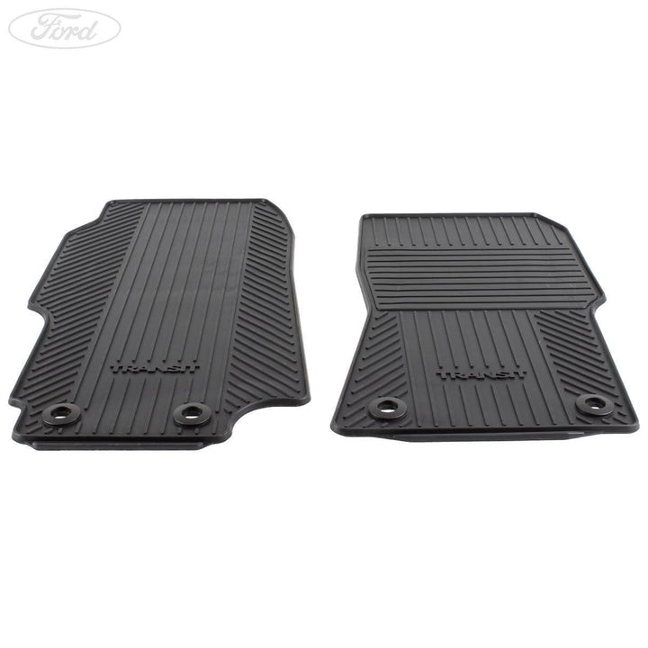 Tailored Black Rubber Floor Mat – Front Piece For Ford Transit MK7 Van 2007-2013