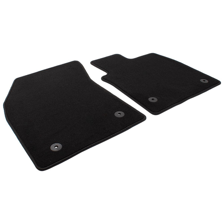FOCUS FRONT CARPET FLOOR MATS BLACK, FOR VEHICLE WITH MANUAL TRANSMISSION, 2018 - 2021