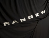 RANGER SAFAR* PREMIUM PROTECTIVE COVER BLACK WITH WHITE FORD OVAL AND RANGER LOGO