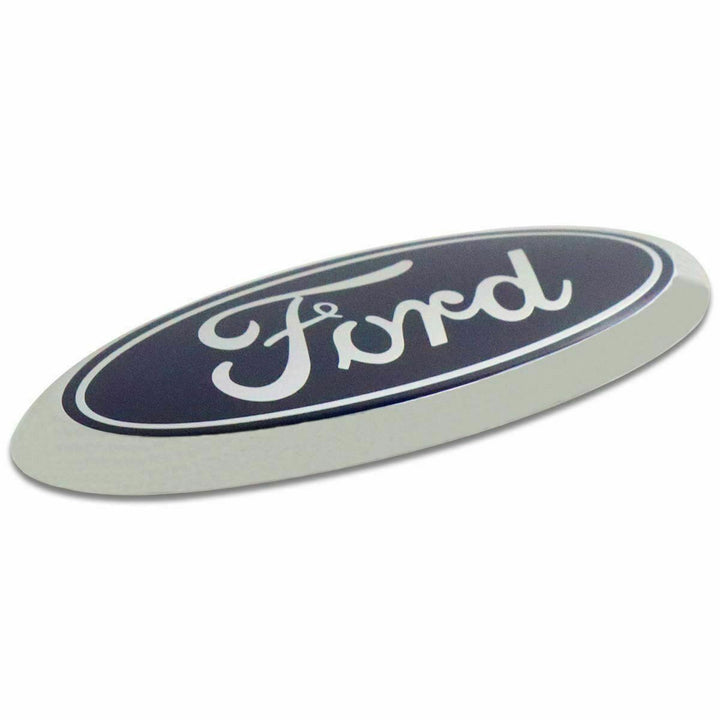 REAR RADIATOR GRILLE EMBLEM BADGE OVAL BLUE