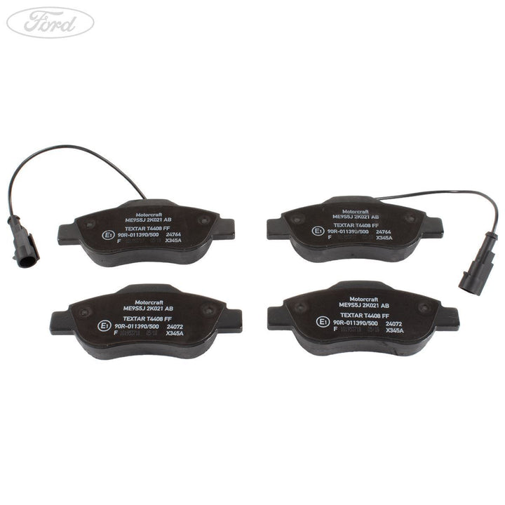 KA TDCI MOTORCRAFT FRONT BRAKE PAD AXLE SET 75 BHP