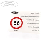 TRANSIT TRANSIT SPEED LIMITER DECAL