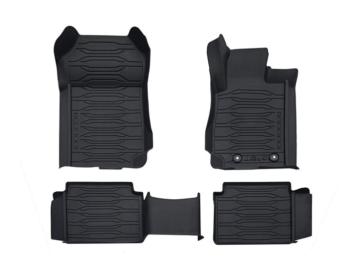 RANGER TKE SUPER SINGLE FRONT & REAR BLACK RUBBER FLOOR MATS 2019- ONWARDS