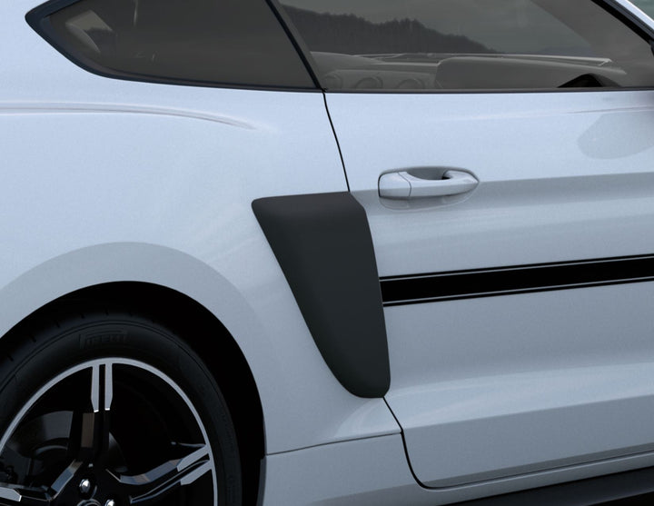 MUSTANG 03/2018-03/2023 BODY SIDE SCOOP KIT MATTE BLACK