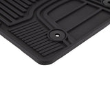ECOSPORT RUBBER FLOOR MATS FRONT, BLACK WITH ECOSPORT LOGO, 2013-2017