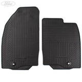 FIESTA MK6 FUSION FRONT RUBBER CONTOUR FLOOR MATS & CLIPS