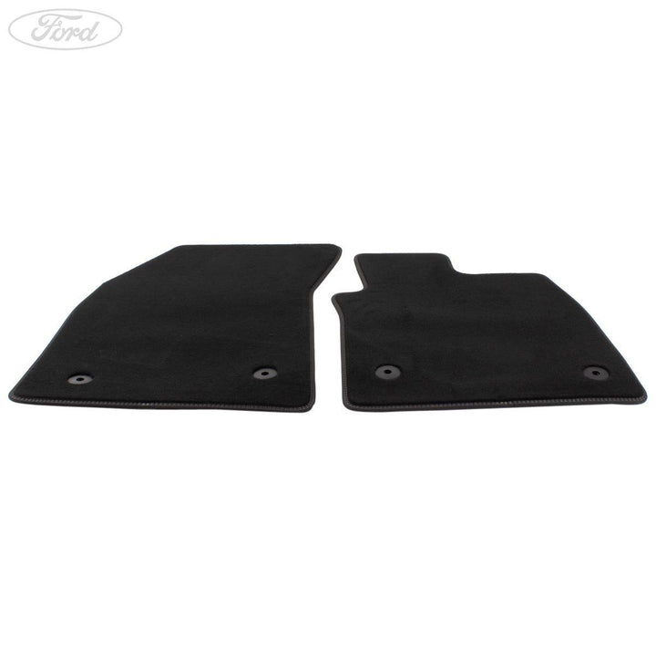 FOCUS FRONT CONTOUR FLOOR MATS MANUAL VELOUR MOSS 2018-