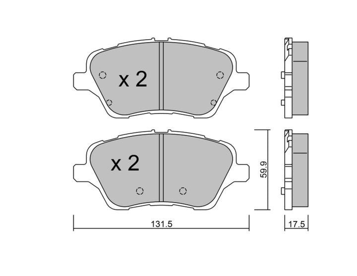 FIESTA TAROX®* FORD PERFORMANCE FRONT BRAKE PAD KIT WITH FITTING  01/2013