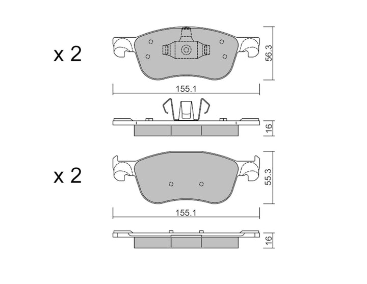 FIESTA TAROX®* FORD PERFORMANCE FRONT BRAKE PAD KIT WITH FITTING  05/2017