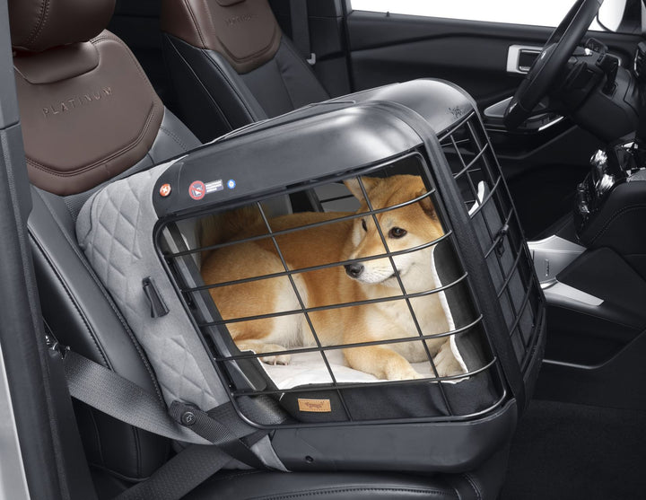 4PETS®* CAREE TRANSPORT BOX FOR CATS AND DOGS TO BE SECURELY FIXED ONTO MOST PASSENGER SEATS
