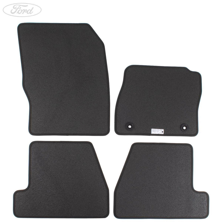 FOCUS ST FRONT & REAR FLOOR MATS SET VELOUR 2012-2014