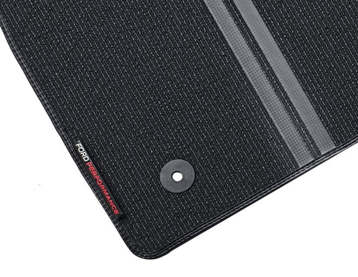 FOCUS PERFORMANCE FLOOR MATS FRONT, BLACK WITH FORD PERFORMANCE LOGO, 2018 - 2021