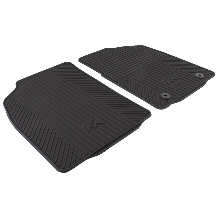 KA 09/2008-05/2016 RUBBER FLOOR MATS FRONT,BLACK
