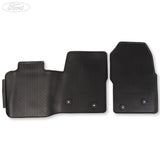 TRANSIT CUSTOM & TRANSIT RUBBER FLOOR MATS FRONT, BLACK, MANUAL TRANSMISSION ONLY