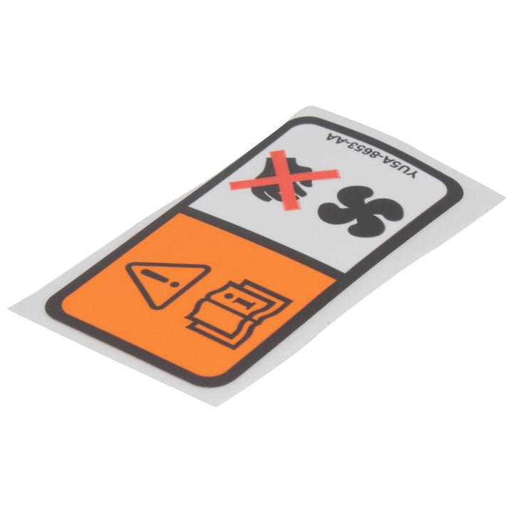 RADIATOR FAN WARNING DECAL