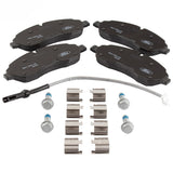 TRANSIT MK8 FRONT BRAKE PADS & WEAR WIRE DOUBLE REAR WHEELS