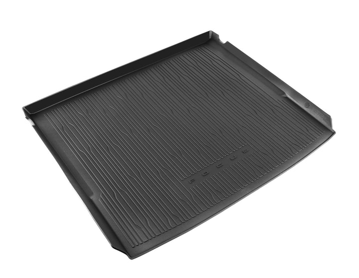 FOCUS ESTATE BOOT LINER FOR UPPER COMPARTMENT, TRAY STYLE, BLACK WITH LOGO, 2018 - 2021